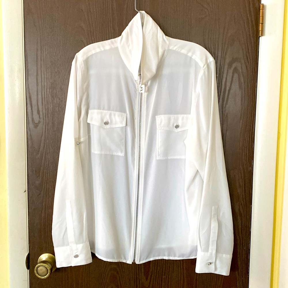 Micheal Kors Women’s Zippered Shirt. Size:XL